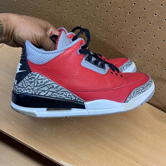 Air Jordan 3 Retro Unite Fire Red Cement Men’s Size 11.5 Sneakers (2020) - Picture 10 of 12